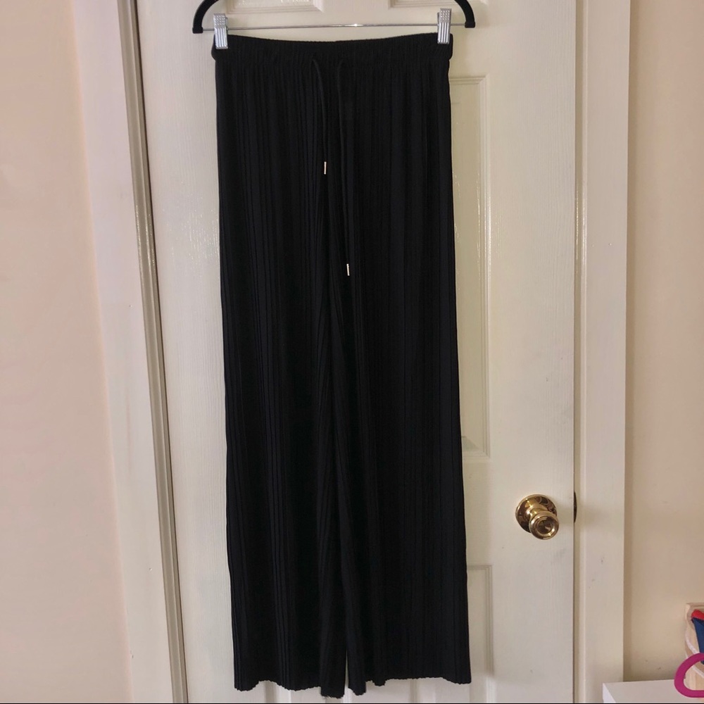 Pleated Chiron Palazzo Pants